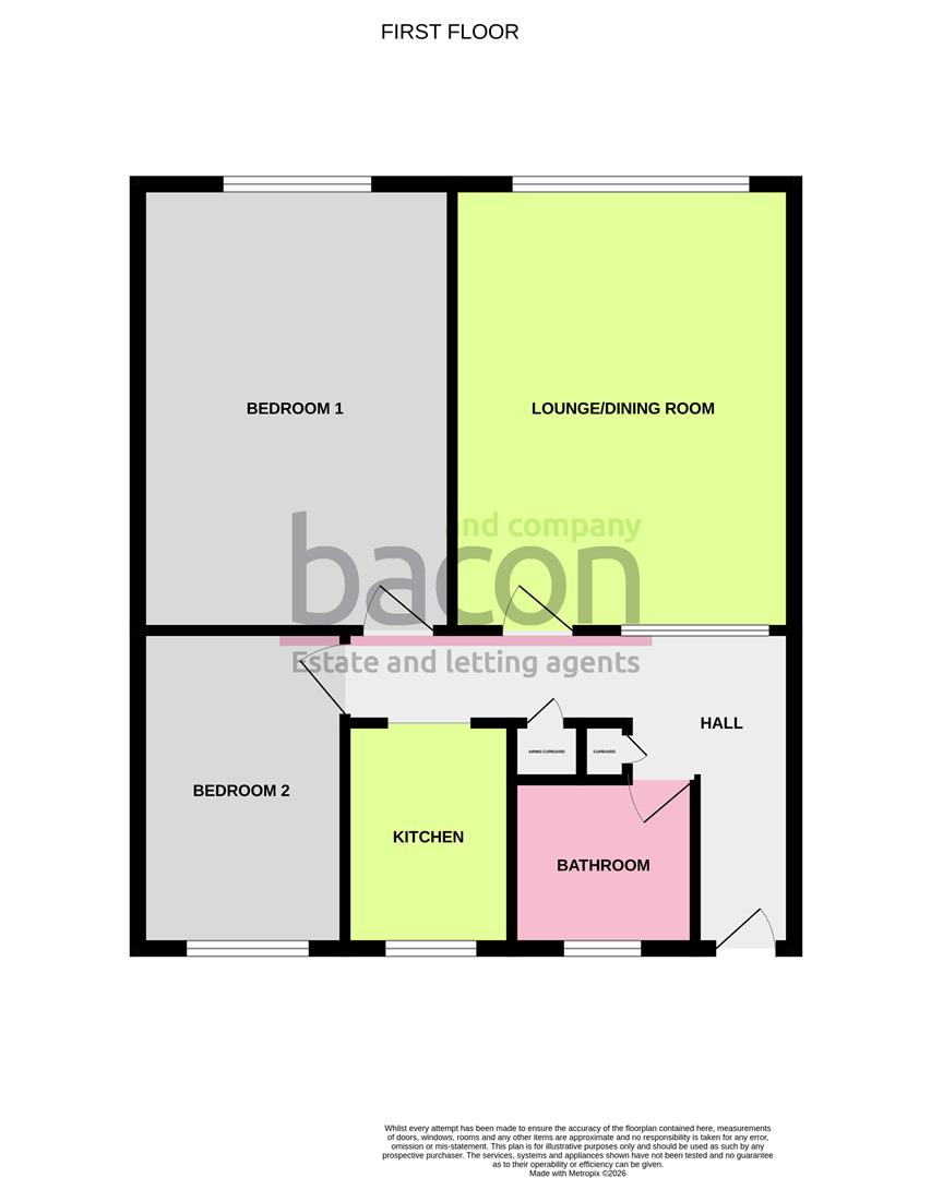 Floor Plan | Flat - Purpose Built | Brooklyn Avenue, Worthing | For Sale